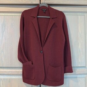 EILEEN FISHER Berry Merino Cardigan Size M